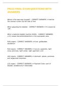 PN111 FINAL EXAM QUESTIONS WITH ANSWERS