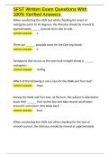 SFST Written Exam Questions With 100- Verified Answers&period;docx
