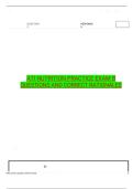 ATI NUTRITION PRACTICE EXAM B QUESTIONS AND CORRECT RATIONALES
