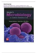 TEST BANK NESTER'S MICROBIOLOGY&colon; A HUMAN PERSPECTIVE&comma; 10TH EDITION Denise Anderson&comma; Sarah Salm&comma; Mira Beins&comma; Eugene Nester and Deborah Allen