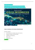 TEST BANK For Health Informatics&colon; An Interprofessional Approach 3rd Edition By Lynda R&period; Hardy &vert;All Chapters &lpar;1-33&rpar;&vert; Latest A&plus;