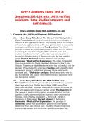 Gray's Anatomy&colon; The Anatomical Basis of Clinical Practice 42nd Edition Exam Test 3 Questions and Answers&vert;100&percnt; Correct&vert; Latest Update with Rationale&period;