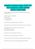 Package Deal For Navy Hospital Corpsman HCB Test Exam Questions with 100&percnt; Correct Answers 2025&sol;2026