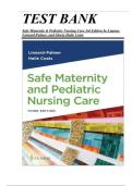 Test Bank for Safe Maternity and Pediatric Nursing Care 3rd Edition &lpar;F&period;A Davis &comma; 2025&rpar; by Luanne Linnard Palmer&comma; Isbn no&semi; 9781719648844&comma; all 38 Chapters Covered