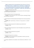 FIRE APPARATUS ENGINEER (FAE) FINAL EXAM  2025/2026 BANK CURRENTLY TESTING COMPLETE  EXAM QUESTIONS WITH DETAILED VERIFIED  ANSWERS EXPERT VERIFIED /ALREADY GRADED A+ 