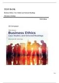TEST BANK__Business Ethics: Case Studies and Selected Readings 10th Edition by Marianne Jennings , ISBN: 9780357717776 |All Chapters Included| Complete Guide A+