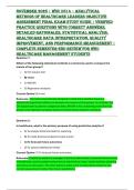 November 2025 &vert; WGU D514 &ndash; Analytical Methods of Healthcare Leaders Objective Assessment Final Exam Study Guide &vert; Verified Practice Questions with Correct Answers&comma; Detailed Rationales&comma; Statistical Analysis&comma; Healthcare Data Interpretation&comma; Quality Improvem