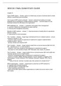 ISDS 351 FINAL EXAM STUDY GUIDE