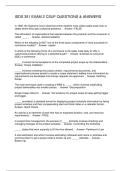ISDS 351 EXAM 2 CSUF QUESTIONS & ANSWERS