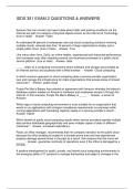 ISDS 351 EXAM 2 QUESTIONS & ANSWERS