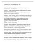 ISDS 351 EXAM 1 STUDY GUIDE