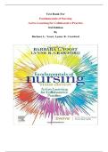 TEST BANK for Yoost & Crawford&colon; Fundamentals of Nursing 3rd Edition &vert; Active Learning for Collaborative Practice &vert; All Chapters  &vert; Complete Q&A with Rationale