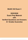 BUAD 332 Exam 3&colon; Marketing Management Final 2025&sol;2026 &vert; Verified Study Guide & Exam Questions