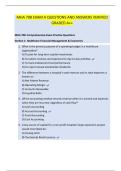MHA 708 EXAM A QUESTIONS AND ANSWERS VERIFIED GRADED A&plus;&plus;