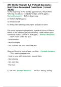 ATI Skills Module 3&period;0 Virtual Scenario Nutrition Answered Questions &lpar;Latest 2026&rpar;&period;