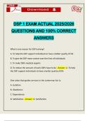 DSP 1 EXAM ACTUAL 2025&sol;2026 QUESTIONS AND 100&percnt; CORRECT ANSWERS