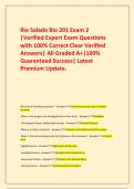  Rio Salado Bio 201 Exam 2 &vert;Verified Expert Exam Questions with 100&percnt; Correct Clear Verified Answers&vert; All Graded A&plus;&vert;100&percnt; Guaranteed Success&vert; Latest Premium Update&period;