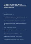 ITEC BEAUTY SPECIALIST - SKINCARE & EYE TREATMENTS &lpar;UPDATED&rpar; 2025&sol;26 QUESTIONS WITH COMPLETE SOLUTIONS&period;