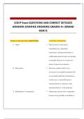 ICDVP Exam QUESTIONS AND CORRECT DETAILED ANSWERS &lpar;VERIFIED ANSWERS&rpar; GRADED A&plus; &lpar;BRAND NEW&excl;&excl;&rpar;
