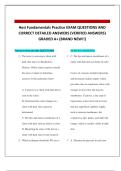 Hesi Fundamentals Practice EXAM QUESTIONS AND CORRECT DETAILED ANSWERS &lpar;VERIFIED ANSWERS&rpar; GRADED A&plus; &lpar;BRAND NEW&excl;&excl;&rpar;