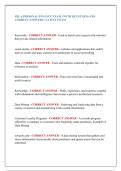 FBLA PERSONAL FINANCE EXAM &vert; WITH QUESTIONS AND  CORRECT ANSWERS &vert; LATEST EXAM 