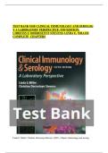 Test Bank for Clinical Immunology and Serology&colon; A Laboratory Perspective&comma; 5th Edition