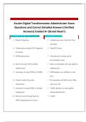 Zscaler Digital Transformation Administrator Exam Questions and Correct Detailed Answers &lpar;Verified Answers&rpar; Graded A&plus; &lpar;Brand New&excl;&excl;&rpar;