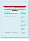 TFM10 NFPA 24 EXAM QUESTIONS AND CORRECT DETAILED ANSWERS &lpar;VERIFIED ANSWERS&rpar; GRADED A&plus; &lpar;BRAND NEW&excl;&excl;&rpar;
