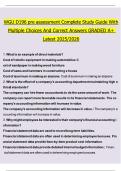 WGU D196 Pre-Assessment Complete Study Guide &lpar;2025&sol;2026&rpar;