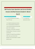 FNP Practice Exam Questions and Correct Detailed Answers &lpar;Verified Answers&rpar; Graded A&plus; &lpar;Brand New&excl;&excl;&rpar;