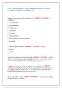 NAGELHOUT PHARM 1 TEST 3 &vert; QUESTIONS AND ANSWERS &vert;  VERIFIED ANSWERS &vert; LATEST EXAM 