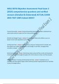 WGU D076 Finance Skills for Managers &vert;OA&vert; objective assessment &vert; 5 Different Versions&vert;PRACTICE QUESTIONS AND CORRECT VERIFIED ANSWERS &lpar;complete solutions&rpar; ASSURED SUCCESS&sol;GRADED A&plus;&excl;&excl;&excl;