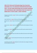 WGU D115 Advanced Pathophysiology Exam Questions  2024&sol;WGU D115 OA ADVANCED PATHOPHYSIOLOGYEXAM  2025 &vert; ACTUAL EXAM QUESTIONS WITH DETAILED ANSWERS  WITH RATIONALES AND A READINESS PRACTICE EXAM TEST  BANK WITH A STUDY GUIDE &vert; LATEST UPDATED  