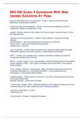 BIO 400 Exam 4 Questions With New Update Solutions A&plus; Pass