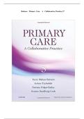Test Bank for Primary Care Interprofessional Collaborative Practice 7th Edition &lpar;Buttaro&comma; 2025&rpar;&comma; Chapter 1-228 &vert; Complete Guide A&plus;