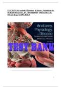 TEST BANK for Anatomy&comma; Physiology&comma; & Disease&colon; Foundations for the Health Professions 3rd Edition Roiger & Bullock &vert; All Chapters &vert; Complete Guide