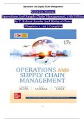 SOLUTION MANUAL For Operations and Supply Chain Management&comma; 17th Edition by F&period; Robert Jacobs&vert; 9781260238907&vert; All Chapters 1 - 22&vert; LATEST