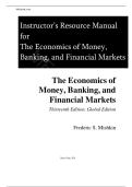 Solution Manual For The Economics of Money&comma; Banking and Financial Markets&comma; Global Edition 13th Edition by Frederic Mishkin&vert;&vert;ISBN&colon;9781292409481
