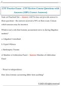 CFF Practice Exam - CFF Review Course Questions with  Answers &lpar;100&percnt; Correct Answers&rpar; 