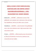 NURS 612 Exam 3 2025&colon; Advanced Pathophysiology Study Guide & Practice Tests