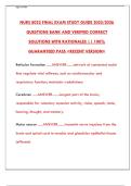 NURS 8022 Final Exam 2025&colon; Advanced Pharmacology Complete Review