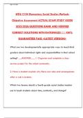 WGU C104 Elementary Social Studies Methods 2025&colon; Study Guide & Assessment Prep