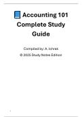 Accounting 101 Complete Study Guide &ndash; For First-Year University Students