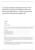 Test Bank for Saunders Comprehensive Review for the NCLEX-RN&reg; Examination&comma; 9th Edition by Linda Anne Silvestri and Angela Silvestri &ndash; Complete Questions and Answers &lpar;Pass Guaranteed&rpar; &vert;&vert; Updated 2025