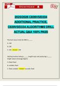 2025&sol;2026 C839V5&sol;D334 ADDITIONAL PRACTICE&comma; C839V5&sol;D334 ALGORITHMS DRILL ACTUAL Q&A 100&percnt; PASS
