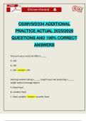 FULL SET EXAMS&colon;&colon;&colon; C839V5&sol;D334 EXAMS ACTUAL 2025&sol;2026 &vert; Q&A 100&percnt; PASS