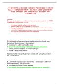 ATI RN Mental Health Nursing Proctored Actual Exam &vert; 2025&sol;2026 Edition &ndash; 126 High-Yield Questions with Answers and Rationales &vert; Instant PDF Download