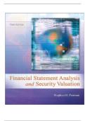 Financial Statement Analysis and Security Valuation &lpar;5th Edition&rpar; by Stephen H&period; Penman &ndash; Complete Test Bank with Answers