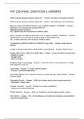 PHT 2224 FINAL QUESTIONS & ANSWERS