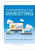 Fundamentals of Investing &lpar;13th Edition&rpar; by Scott B&period; Smart &ndash; Complete Test Bank with Answers